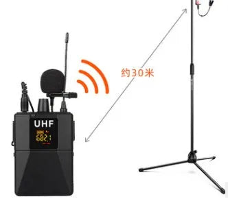 Black Little Bee X3 clip-on lavalier wireless microphone with foam windscreen.