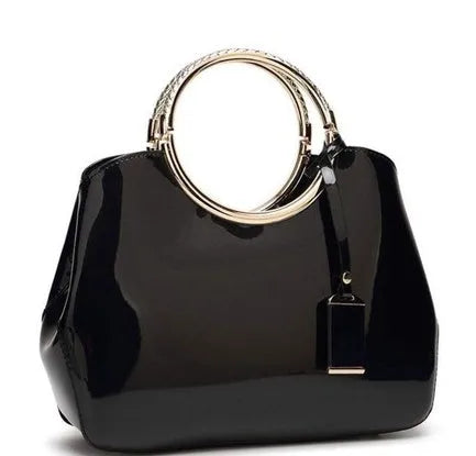 Ladies polyester party handbag in seven colours with convertible shoulder straps