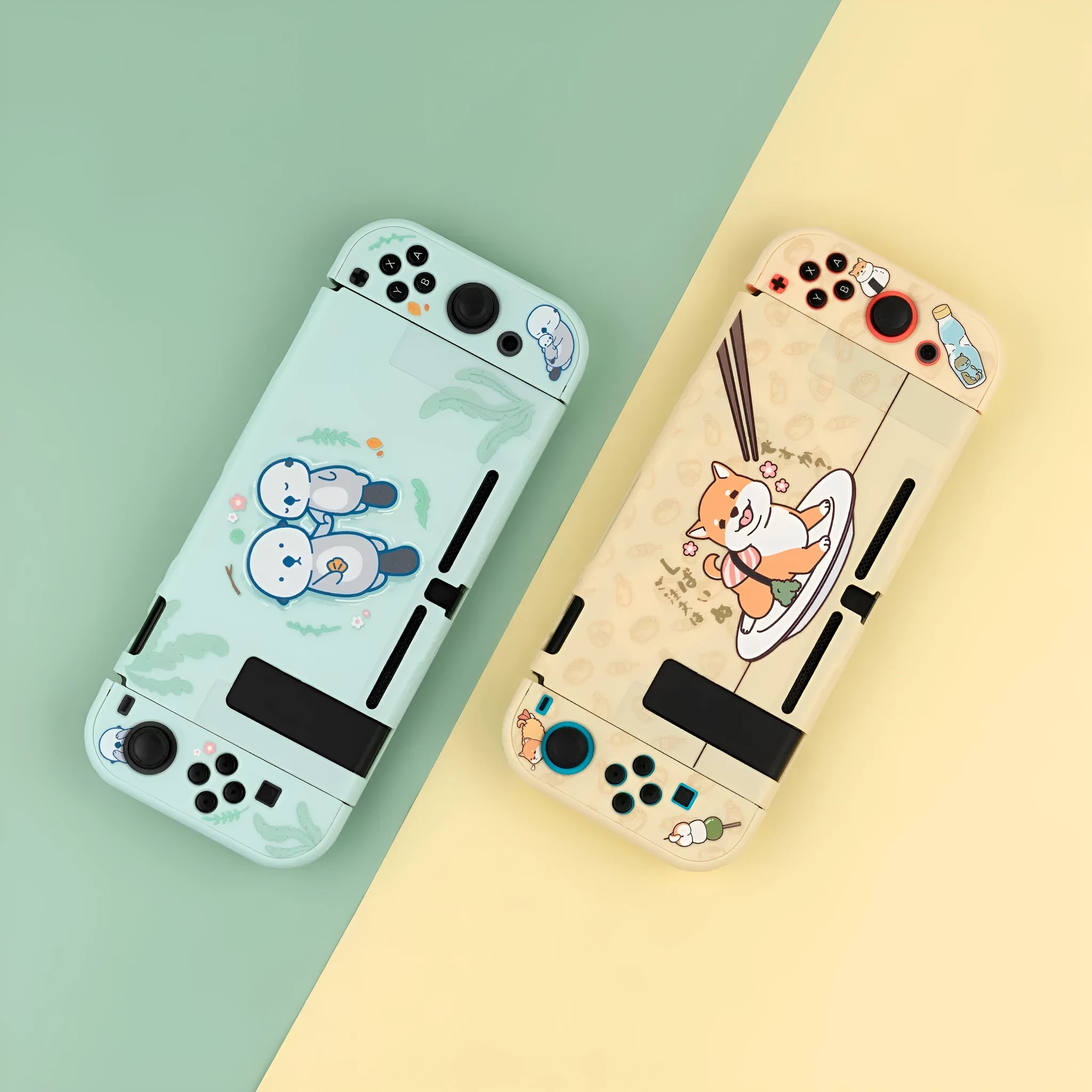 Nintendo Switch Lite hard shell protective case with silicone grip sleeve and screen protector