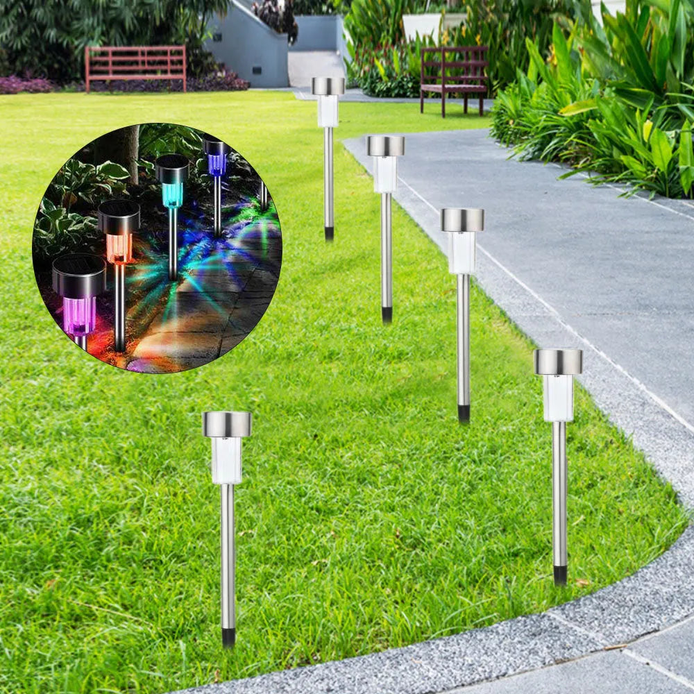 Stainless steel garden landscape LED light with pastoral styling and IP44 waterproof rating