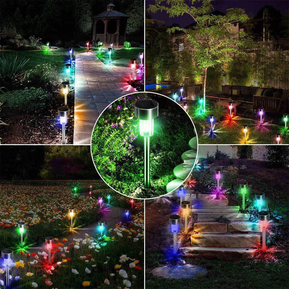 Stainless steel garden landscape LED light with pastoral styling and IP44 waterproof rating