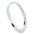 White handheld facial lifting device with LED lights for red and blue light therapy skincare treatment.