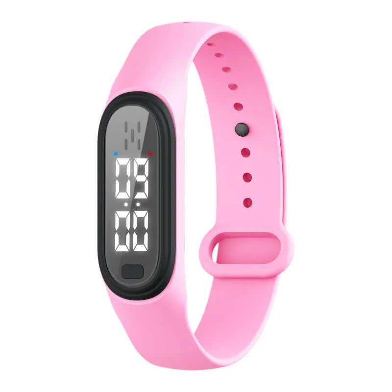 Ultrasonic electronic mosquito repellent bracelet in black, white, blue and pink colour options