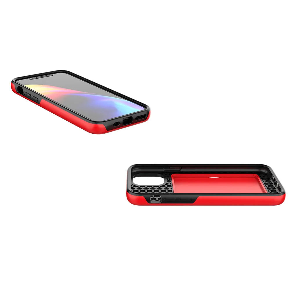 Simple solid colour TPU and PC mobile phone case for iPhone 11, 11 Pro, and Pro Max.