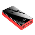 40000 mAh power bank with LCD display in Chinese red and black colours