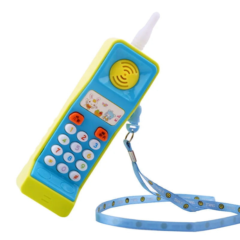 Children's battery-operated sound and light educational toy with cartoon animal music functions