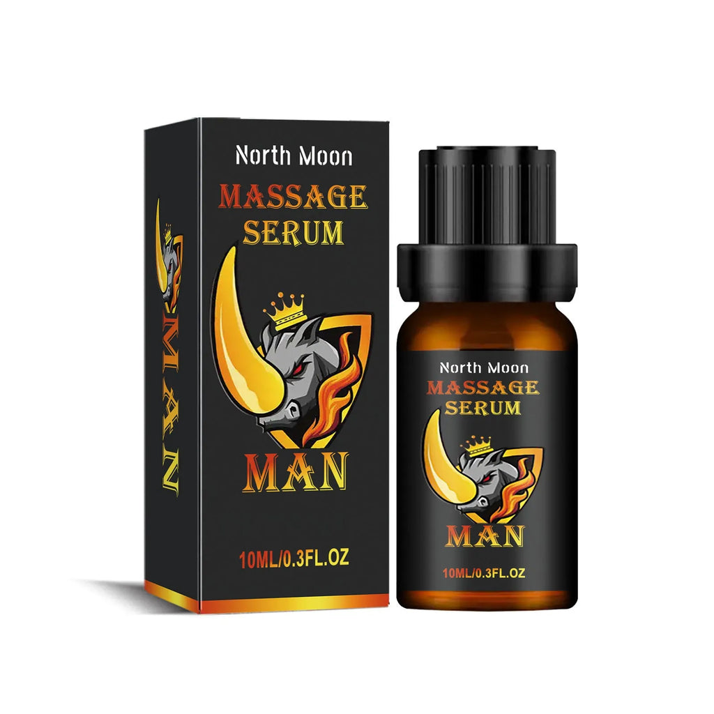 10ml men's body care essential oil bottle with ginger root oil and vitamin E for external massage