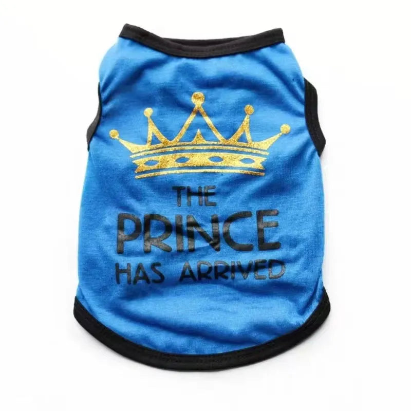 Cotton puppy vest in multiple colours and sizes for spring and summer dog clothing