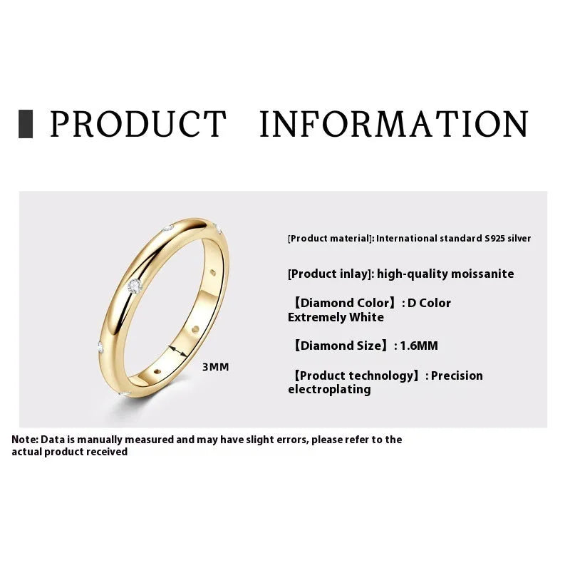 Geometric round bracelet ring in sterling silver, gold, or platinum plating on size chart