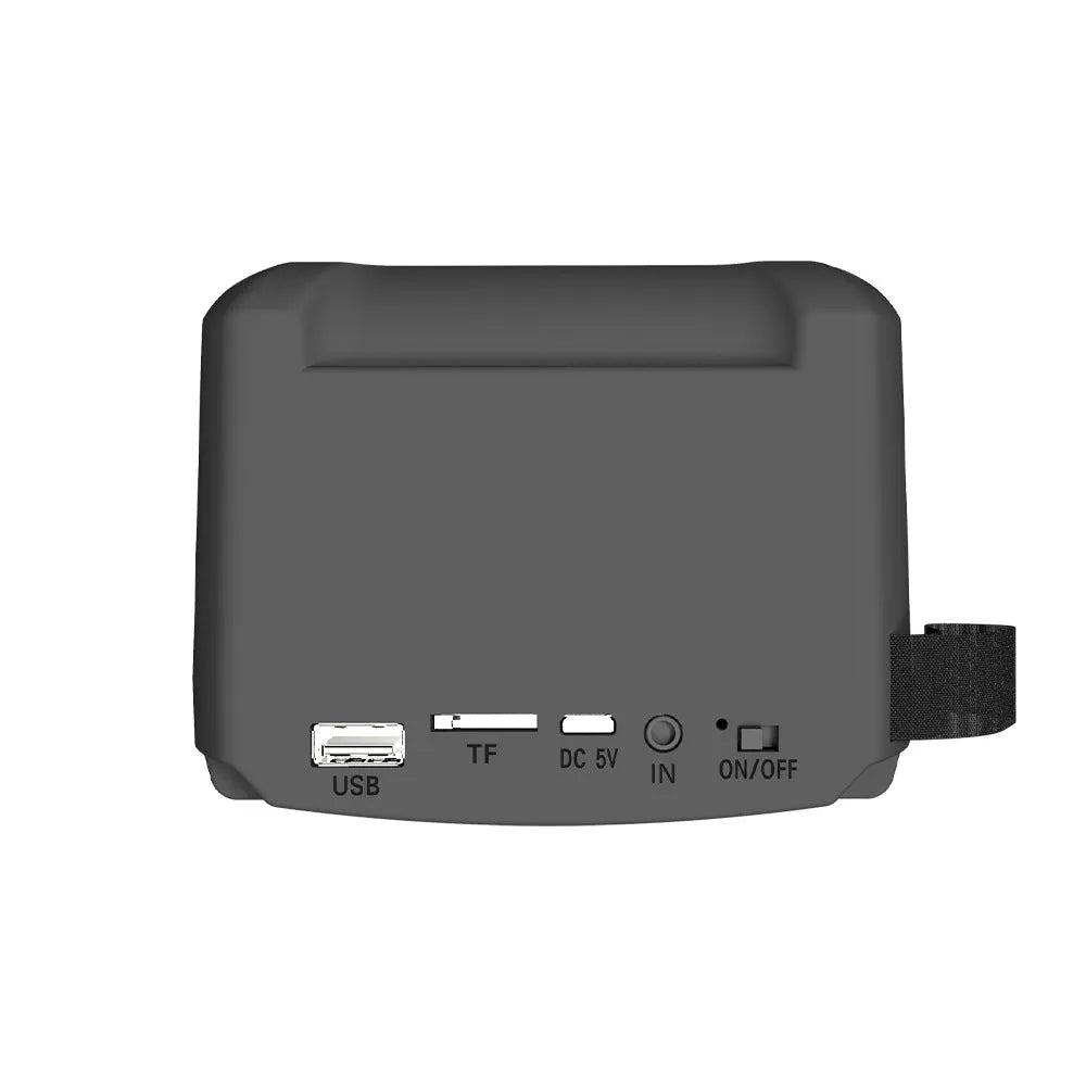 Portable Bluetooth speaker in colour 3107 with USB charging cable, dimensions 110x87x137mm