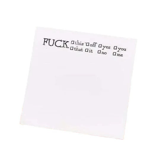 Square 75x75mm paper adhesive note pads in random mixed colours for office and school use