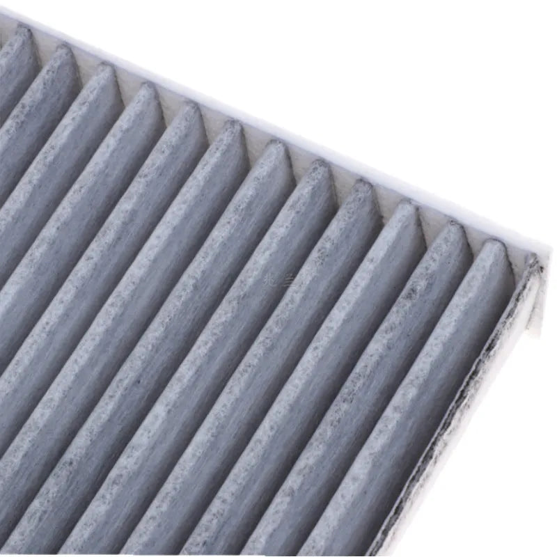 Grey Geely compatible cabin air conditioning filter element, dimensions 215x210x30 mm