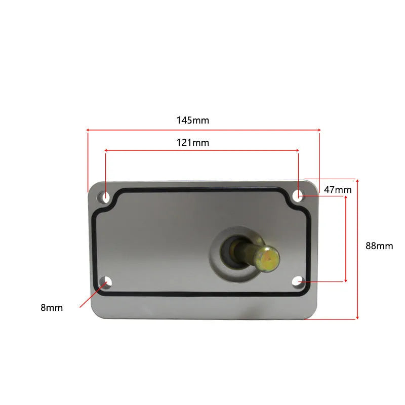 Silver aluminium alloy short shift lever for Horton vehicle manual transmission