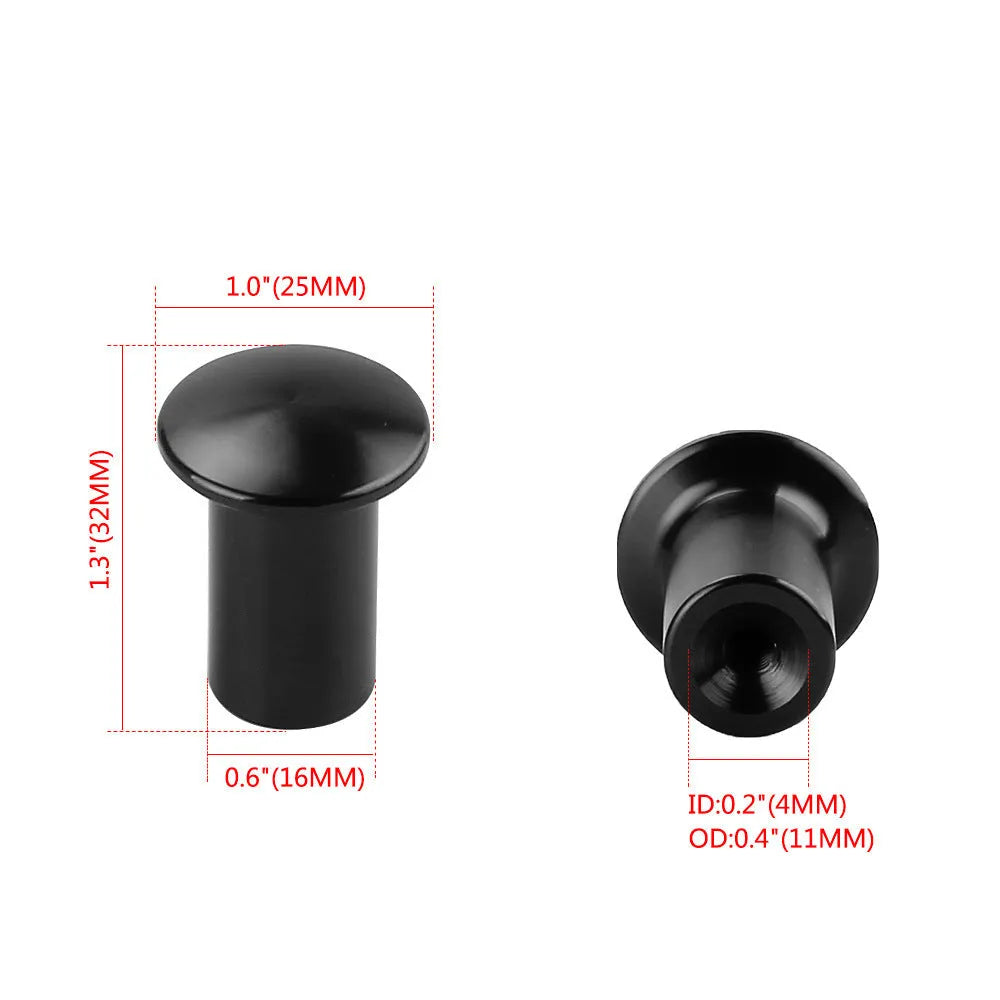 Aluminium alloy hydraulic hand brake release button cap for car modification in five colours