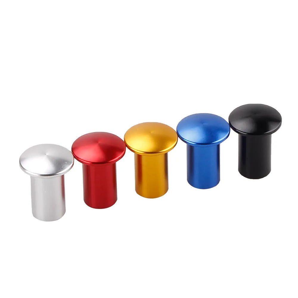 Aluminium alloy hydraulic hand brake release button cap for car modification in five colours