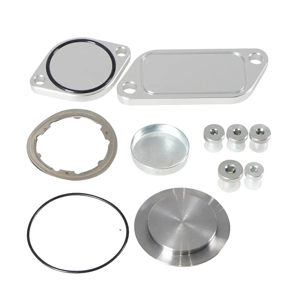 Silver aluminium alloy valve cover for automotive engine applications