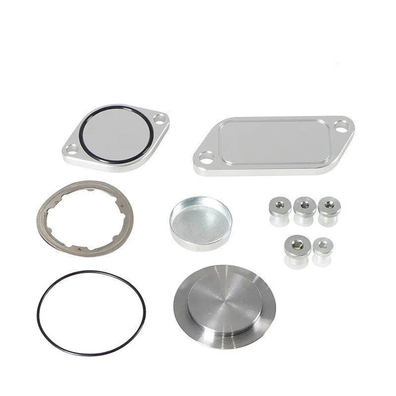 Silver aluminium alloy valve cover for automotive engine applications