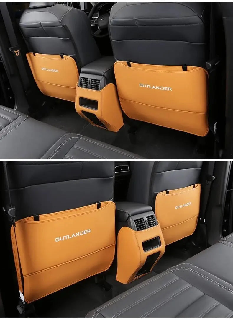 Three anti-kick pads for 2023 Mitsubishi Outlander leather seat and door panel protection