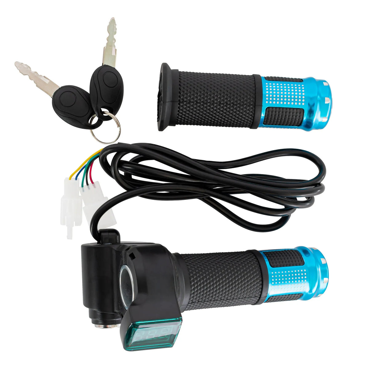 Electric vehicle handlebar section replacement part in multiple colour options