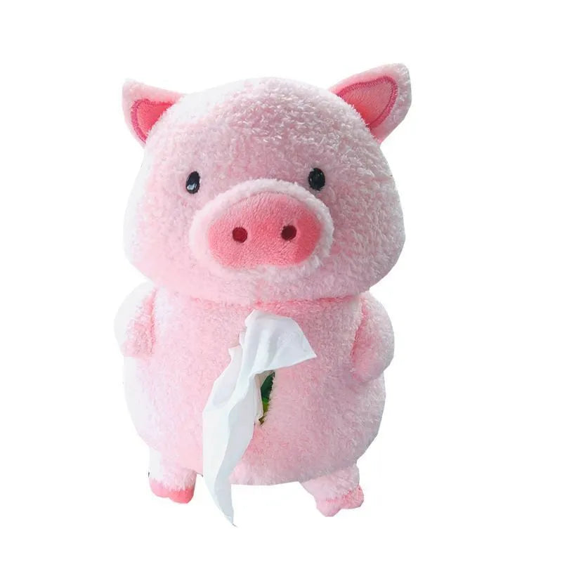 Lamb design plush car tissue box cover for automotive and household decoration