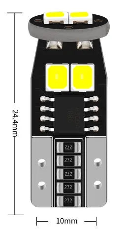 Small 10mm diameter automotive LED lamp for car licence plate reading light