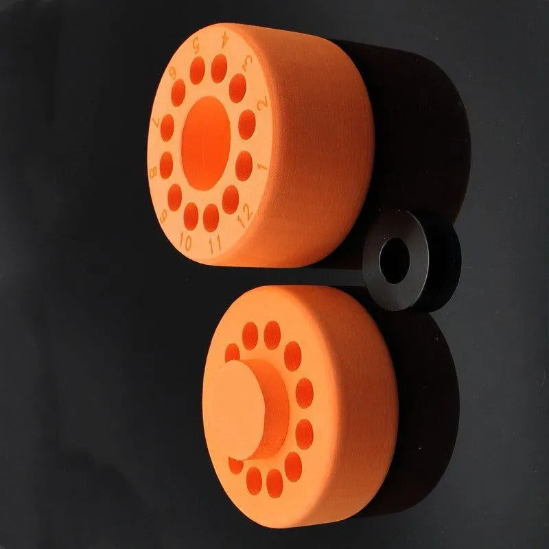 Orange and blue process cooling box for laboratory freezer cell recovery with metal plastic construction