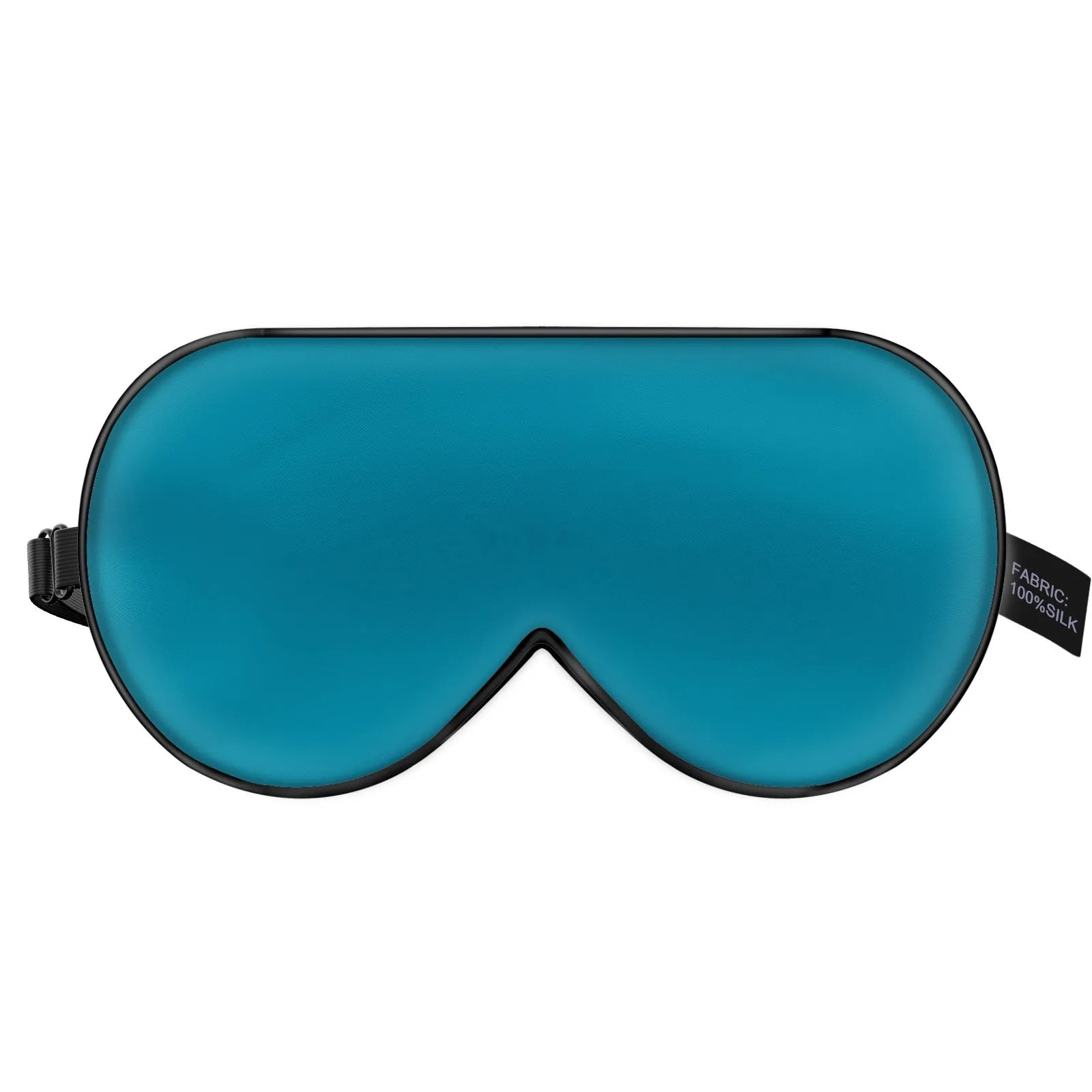 Double-sided mulberry silk eye mask with embroidered design in multiple colour options