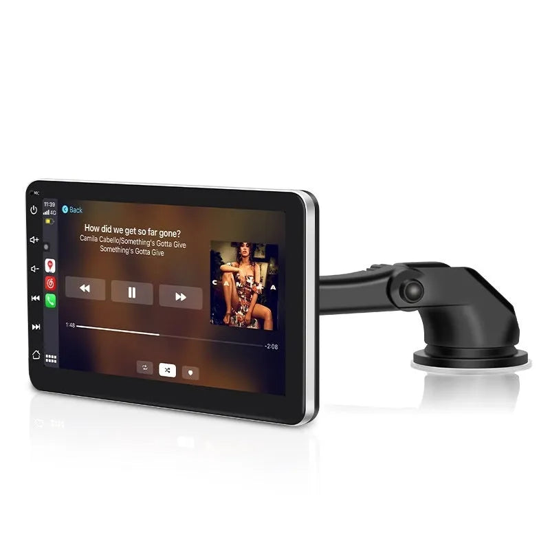 7 inch car GPS navigation unit with reversing camera and wireless Carplay on dashboard mount