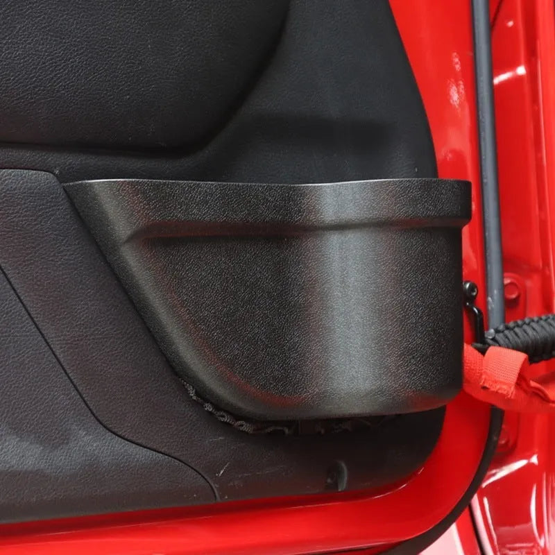 Black aluminium alloy car interior net pocket storage box for rear seat organisation