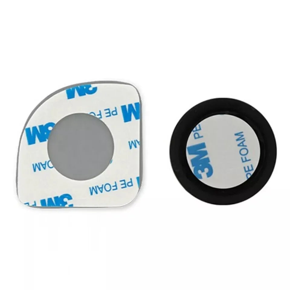 White glass car rearview mirror with 360-degree adjustable rotation for blind spot reduction