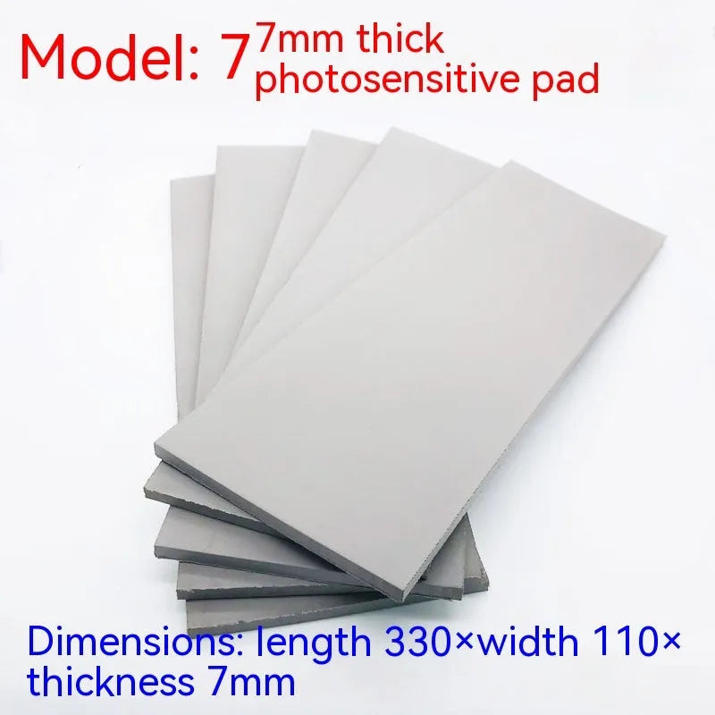 Black and grey light-sensitive seal making mat for pottery and calligraphy in three thickness options