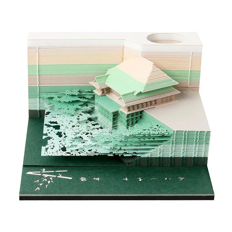 One Piece anime architecture creative sticky notes notepad in hand-torn design, 80mm x 45mm craft paper
