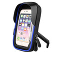 Waterproof bicycle phone mount with TPU touch screen on handlebars