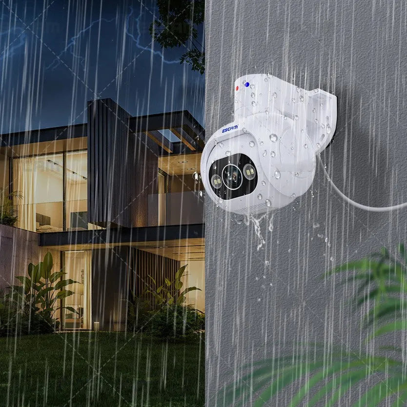 4MP smart security camera with colour night vision and wall mount bracket