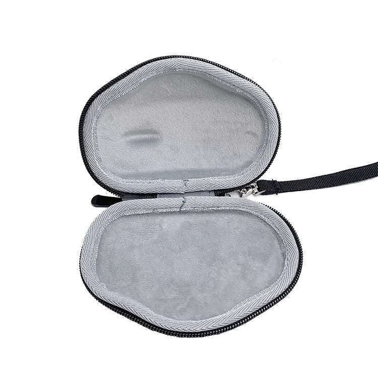 Black mouse protection sleeve for Logitech M720 with internal grey padding and shockproof design