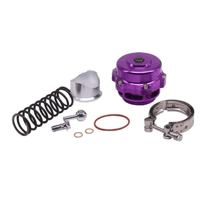 Aluminium alloy blowdown valve pressure relief device for turbocharger protection in six colour options