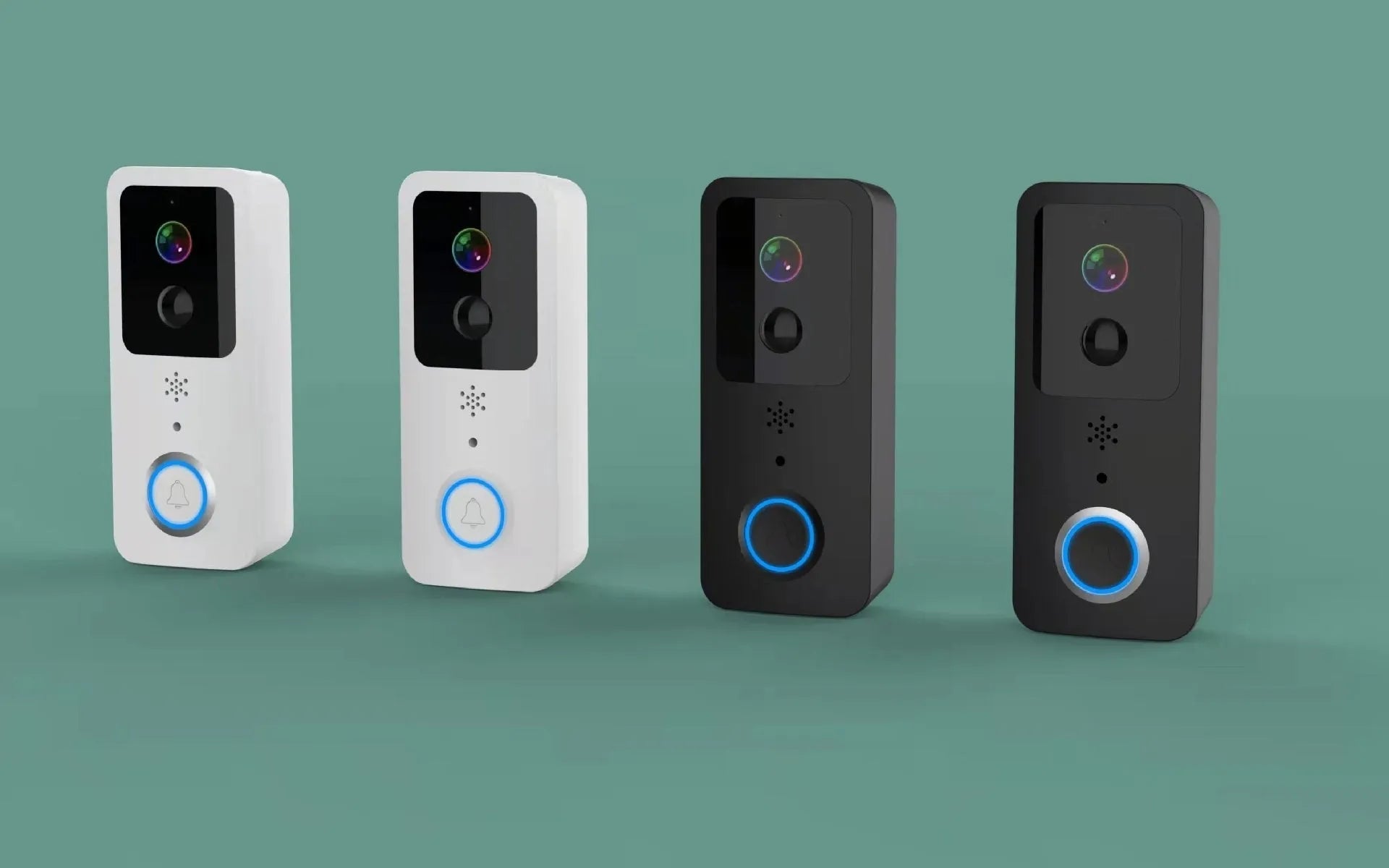 Smart home waterproof visual doorbell with HD camera and remote intercom functionality