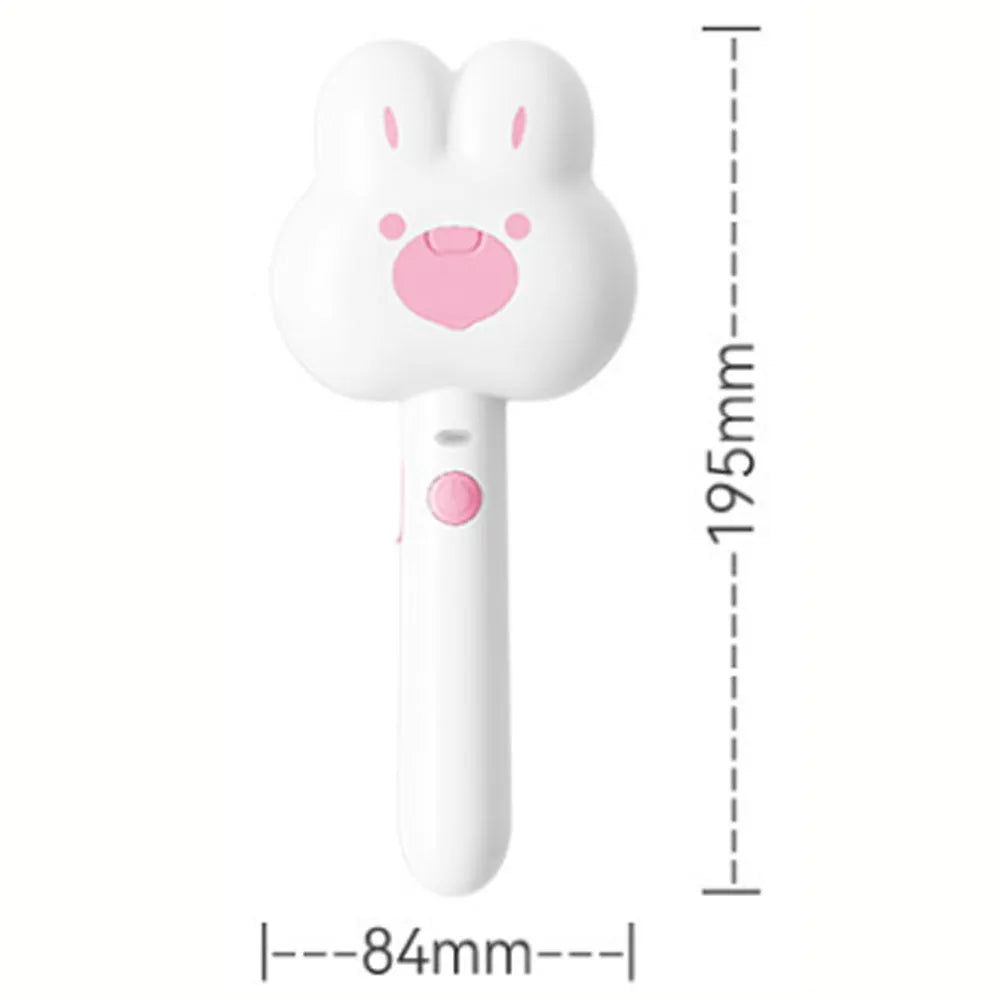 Rechargeable cat steam brush grooming tool in cartoon design with spray function