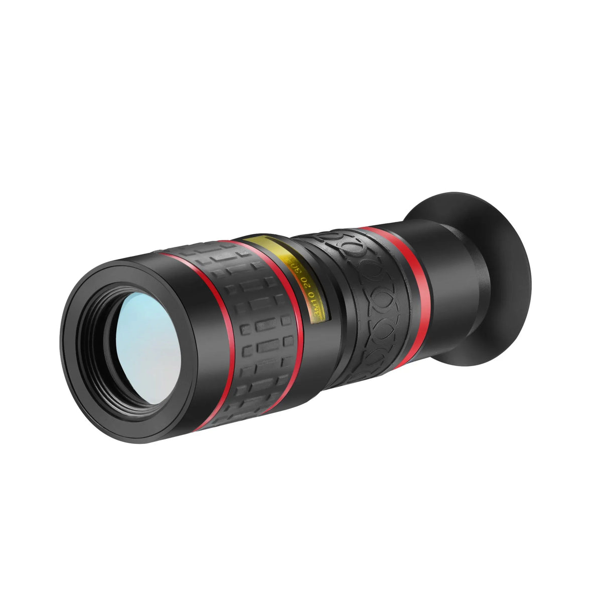20x magnification mobile phone telescope with universal clip attachment on a smartphone
