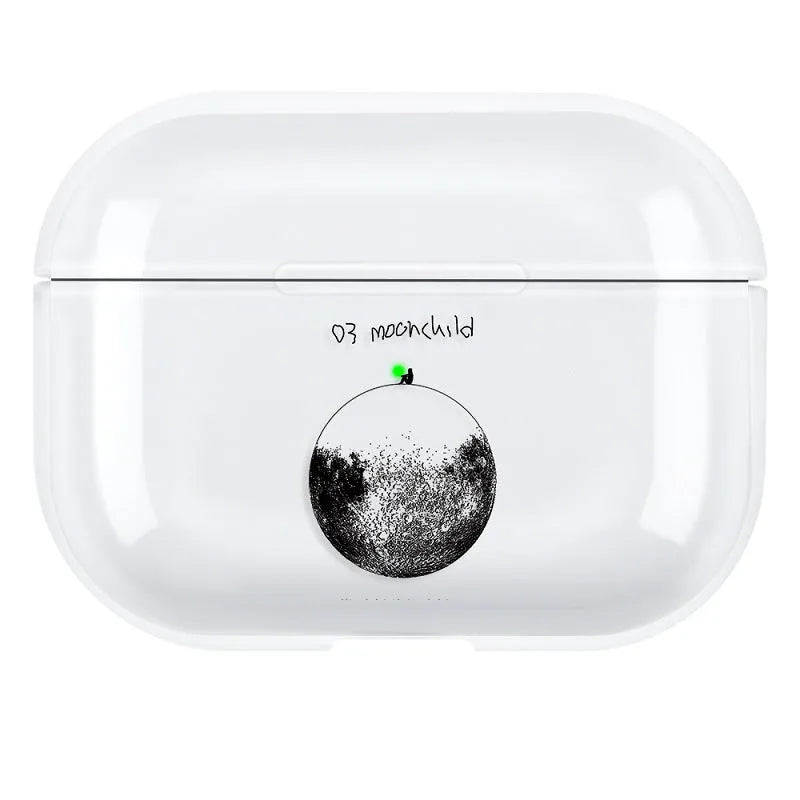 Transparent PC protective case for Apple AirPods Pro3 wireless earbuds
