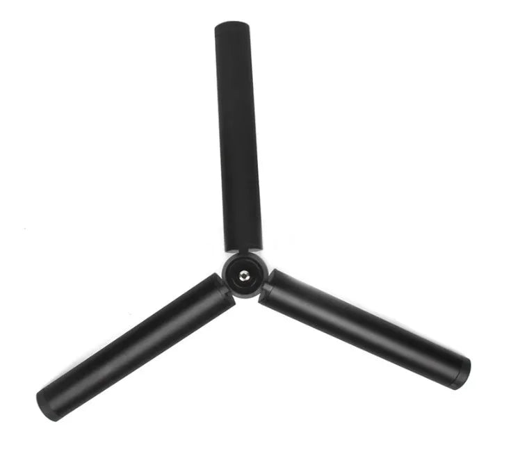 Black aluminium mobile phone tripod with handheld stabiliser for Apple iPhone compatibility