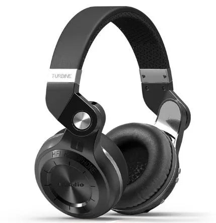 Bluedio T2 Plus Bluetooth on-ear headphones in black, blue, red, or white colours with 57mm drivers