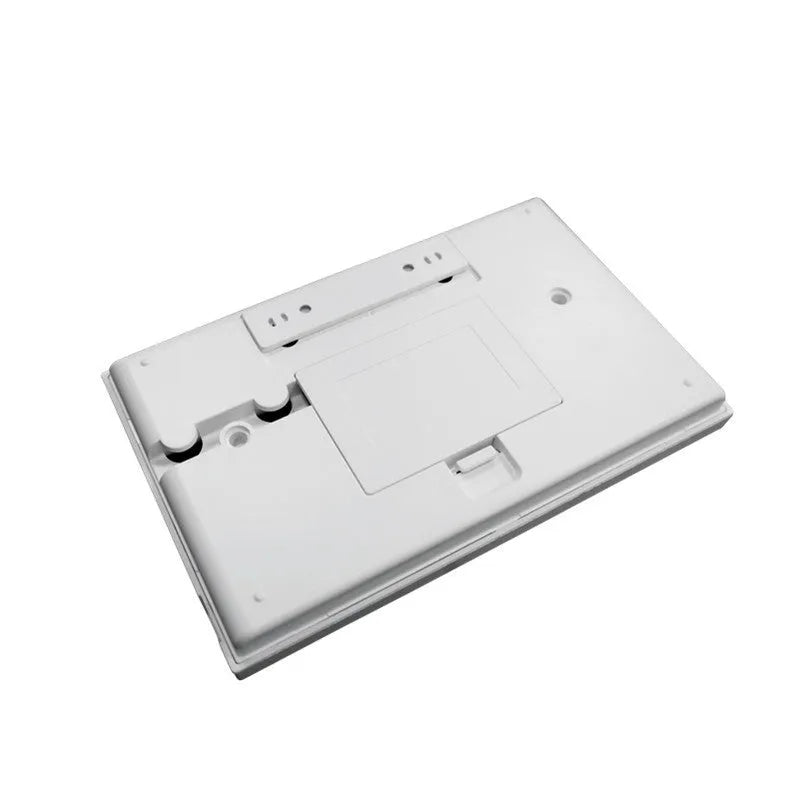 Intelligent WiFi GSM Touch Button Household Alarm Host unit with display and touch controls.