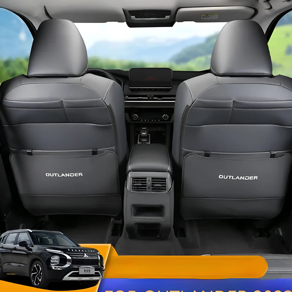 Three anti-kick pads for 2023 Mitsubishi Outlander leather seat and door panel protection