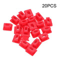 Pack of black plastic BMW interior door trim panel replacement snap clips.