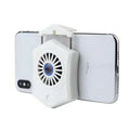 Black mobile phone radiator cooling fan with USB connector for smartphone temperature management
