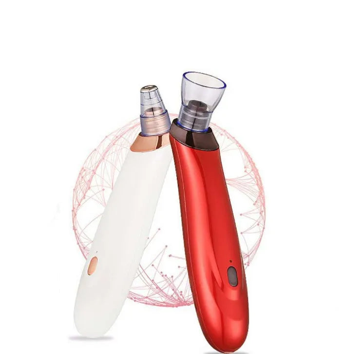 Electric blackhead remover device with vacuum suction function and multiple nozzle attachments