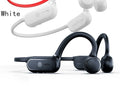 Black air conduction wireless earphone with ear-hook design and open speaker