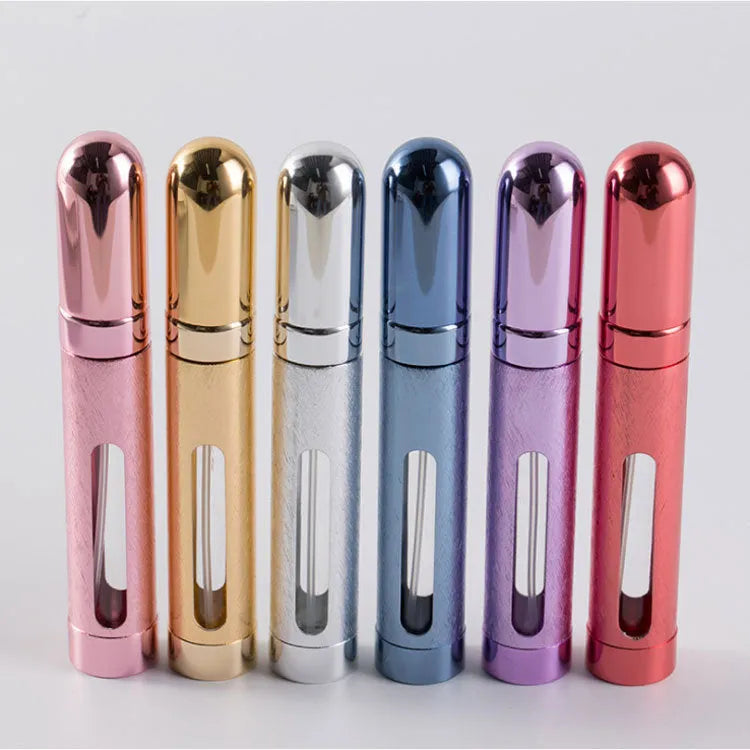 12ml aluminium travel perfume bottle with glass liner in multiple colour options