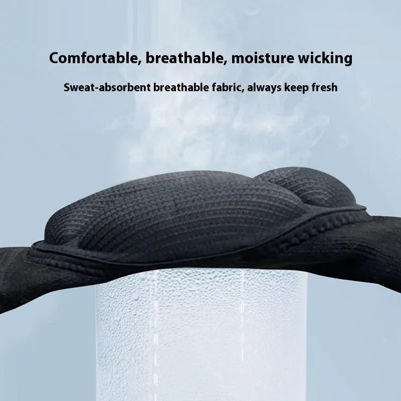 Black and blue thick sponge knee pads for dance sports and outdoor activities